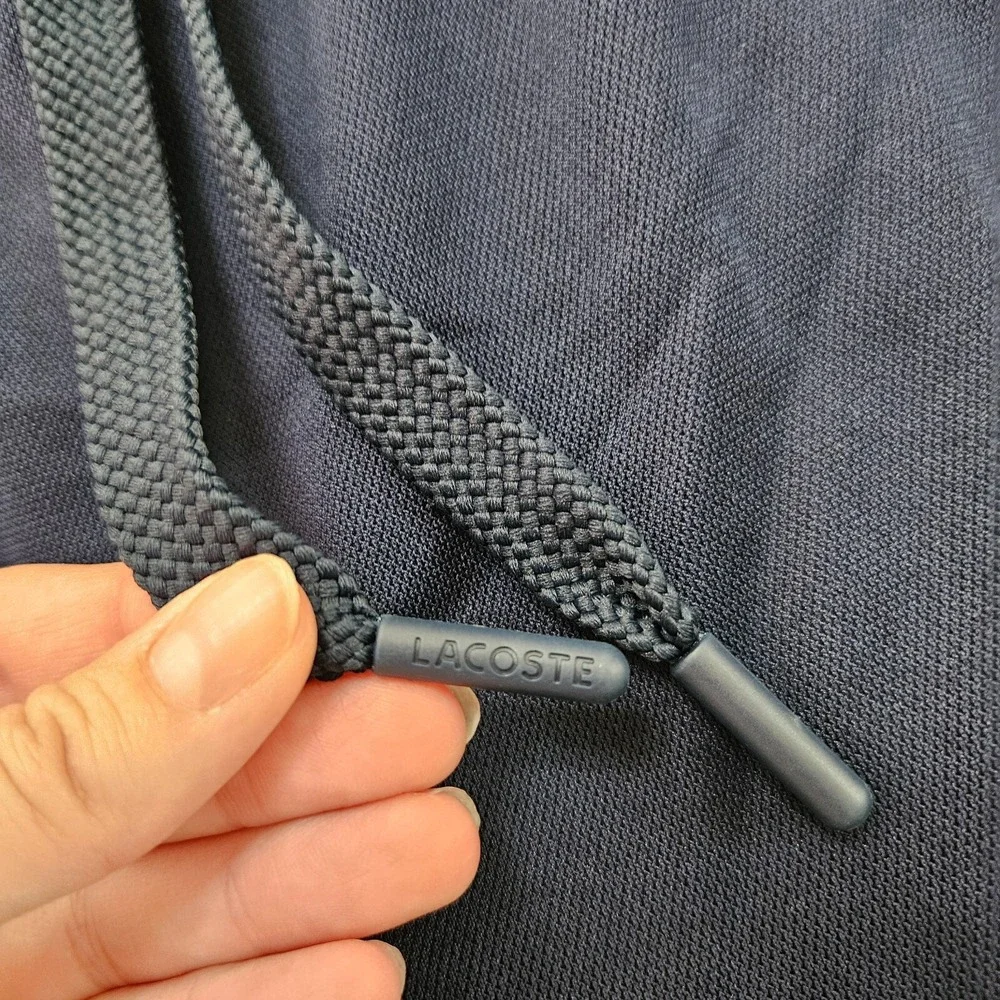 Lacoste Sport Mens Track Pants Navy Blue Royal‎ Stripe Joggers 2XL Drawstring